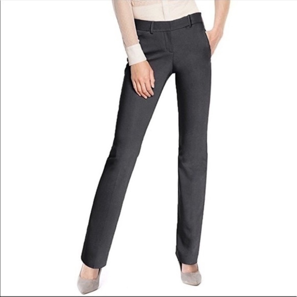 The Limited | Dark Grey Low Rise Straight Leg Dress Pant